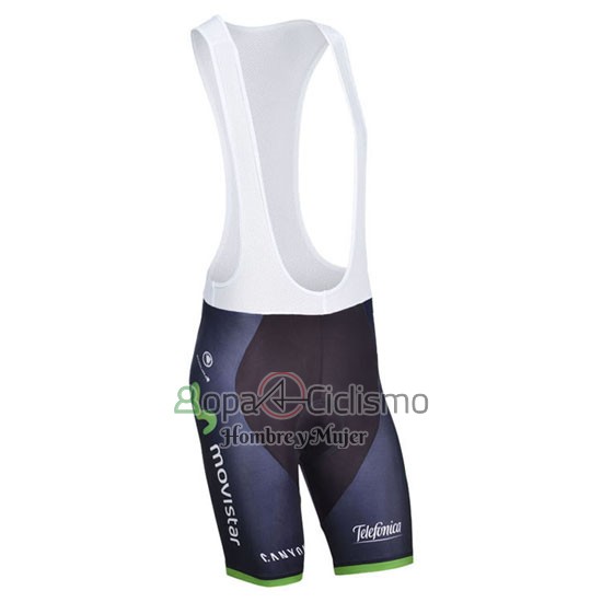 Movistar Ropa Ciclismo Culotte Corto 2014 Mangas Cortas Negro